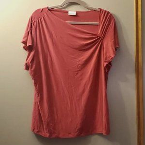 Fashion Bug Pink Ruffled Sleeve Blouse (size 18/20)